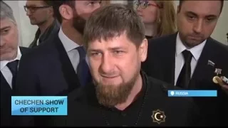 Chechen Show of Support: Kadyrov locked in war of words with Putin opponents