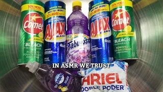 ASMR ✨ Ajax, Lemon Comet, Lavender Fabuloso, Ariel and Purple Dawn Dishsoap ✨ Creamy Pine Rinse