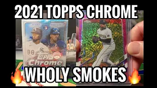 🔥WHOLY SMOKES HUGE HIT SP🔥2021 TOPPS CHROME BLASTER BOX OPENING BASEBALL CARDS⚾️