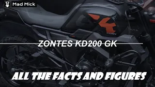 NEW ZONTES GK 200 cc ALL THE FACTS AND FIGURES