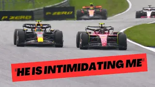 Sergio Perez Intimidating Carlos Sainz?!