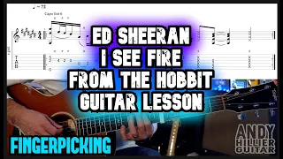 Ed Sheeran - I See Fire Fingerpicking Guitar Lesson (EASY FINGERSTYLE)