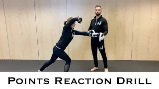 Sports Karate / Kickboxing Points Fighting Reaction Drills