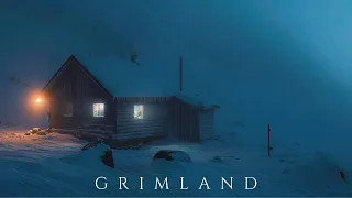 Grimland | Snowstorm in Deep Dark Ambient Sound | Relaxing Sleep Atmosphere