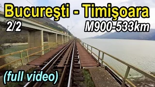Bucuresti-Timisoara 2/2 full rearview-Trainride-Zugfahrt