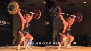 Lydia Valentin - 105kg & 115kg Snatch Comparison