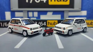 INNO64 1/64 Honda City Turbo II White With Red MOTOCOMPO