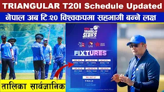 Nepal Schedule Announced For The Tri Nation Series, Deep Analysis