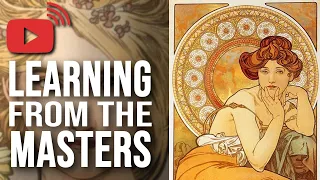 🔴 MUCHA Up-Close: BEAUTY in EVERY LINE - LEARNING FROM THE MASTERS with Master Study [Vertical]