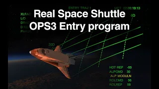 KSP - Space Shuttle OPS3 entry and landing kOS program