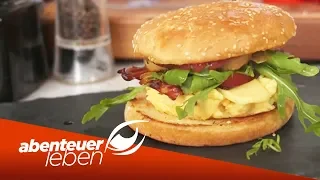 Frühstück mal anders: Omelette Burger mit Dirk Hoffmann | Abenteuer Leben | Kabel Eins