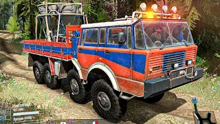 Spintires Mudrunner: Tatra-813 Truck "Forest Mills Map"