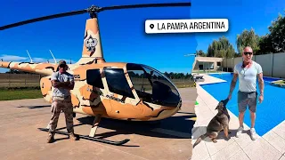 Es MILLONARIO, vive en LA PAMPA & creó la BASE de ENTREAMIENTO MILITAR  más GRANDE de ARGENTINA 🚁