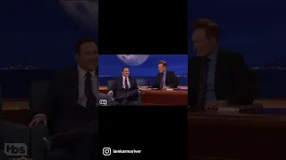 Norm shows Conan his Johnny Carson impression.