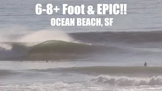 OCEAN BEACH SAN FRANCISCO SURF, February 10, 2020 [Raw footage]