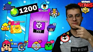 1200 TAŞ İLE PİN PAKETLERİ AÇILIMI !! BRAWL STARS