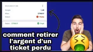 #1XBET: Comment récupérer l'argent du coupon de paris perdu 😱✔️💰 #Technique #Astuce #Méthode