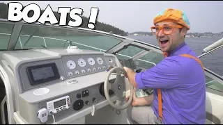 Boats for Children with Blippi | Educational Videos for Toddlers