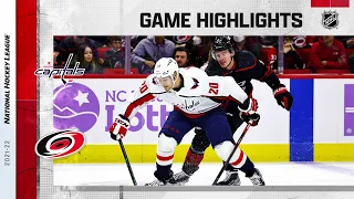 Capitals @ Hurricanes 11/28/2021 | NHL Highlights