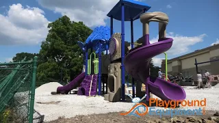 Schoolyard Transformation: Commercial Playground and Poured in Place Rubber Surfacing Installation