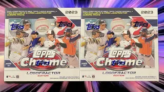 New Release! 2 2023 Topps Chrome Logofractor Boxes! Huge Rookie Hit!