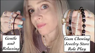 [ASMR] Relaxing Jewelry Store Role Play | Gum Chewing | Tingly Sounds | Whispered