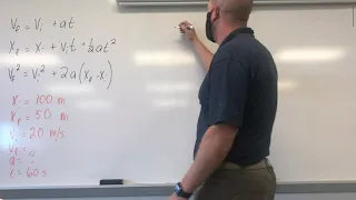 Kinematics: Finding acceleration without final velocity