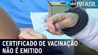 Brasileiros que tomaram vacinas diferentes não conseguem emitir certificado | SBT Brasil (08/10/21)