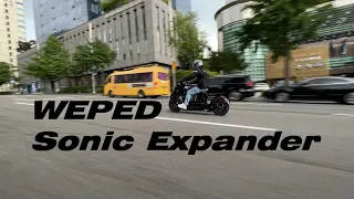 Electric Scooter WEPED Sonic Expander Test Ride