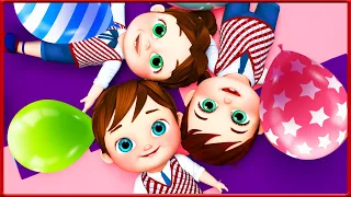 Balloon Song + More Banana Cartoon Preschool Kids Songs & Nursery Rhymes