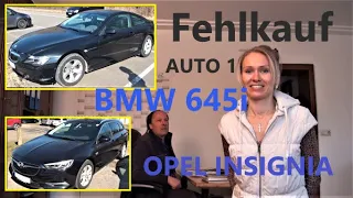 Kauferfahrungen Auto 1 WKDA. BMW 645 Ci E63. Abholung Opel Insignia 2,0 DCTI Sports Tourer Autobid.