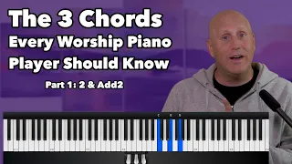 Worship Piano Lesson |  3 Chords Every Contemporary Player Should Know - Part 1: Add2 & 2 Chords