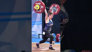 Kate Vibert (71kg 🇺🇸) 138kg / 304lbs C&J 🥈! #cleanandjerk #weightlifting #slowmotion