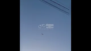 Момент перехвата вражеской ракеты X-101 силами ПВО ВСУ над городом Днепр
