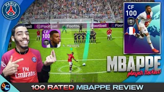 MBAPPE 100 Rated Review 🔥 this card is insanely Good 😱 Pes 2021 Mobile