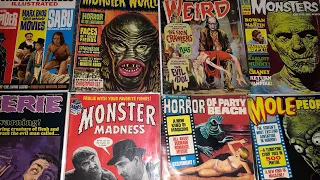 Vintage 1960s 70s Horror Magazine Update // Flip-through, Eerie, Famous Monsters, Weird