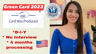 GREEN CARD WAS PRODUCED 2023 | My Adjustment of Status update | U.S Permanent Residence