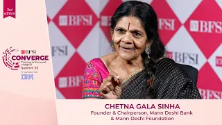 Chetna Gala Sinha, Founder and Chairperson, Man Deshi Bank & Man Deshi Foundation at ETBFSI Converge