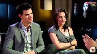 Taylor Lautner and Kristen Stewart Interview with Sydney Twilight Saga Eclipse