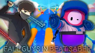 FALL GUYS IN BEAT SABER | Full Pack Playthrough | [Expert+] ALL SS