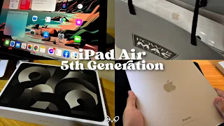 iPad Air 5th Generation (Starlight) + Goojodoq Accessories Chill Unboxing