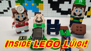 LEGO Mario 2023  Whats inside LEGO Luigi With Dr. Mario and creepy Luigi low battery! HD