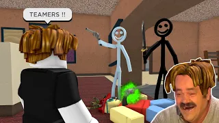 ROBLOX Murder Mystery 2 FUNNY MOMENTS (TEAMERS)