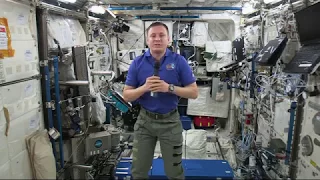 Space Station Crew Members Discusses Life in Space with the Media