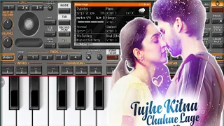 Tujhe Kitna Chahne Lage l Kabir Singh l Arijit Singh l Easy Mobile Piano Tutorial