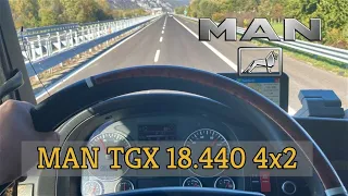 MAN TGX 18.440 - consumption on highway (89 km/h)