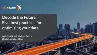 gfknewron “Decode the Future” 2021: What are the best practices for data optimization?