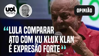 Lula faz exagero retórico ao comparar ato de Bolsonaro no 7 de Setembro com Ku Klux Klan, diz Josias