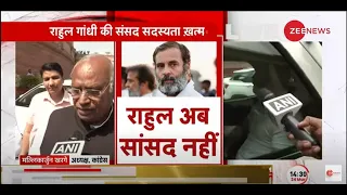 6 साल तक चुनाव नहीं लड़ सकेंगे राहुल LIVE: Rahul Gandhi Disqualified As Member Of Lok Sabha