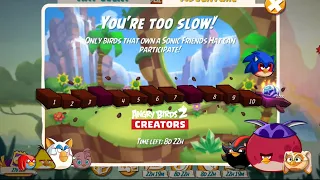 You're Too Slow! Sonic Adventure Level 6 - 10 No Chuck or Stella | Angry Birds 2